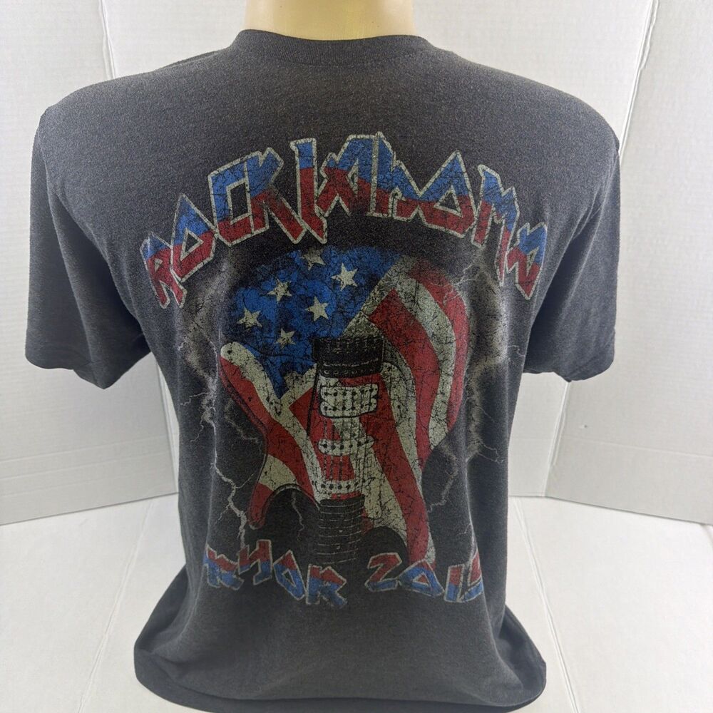 2015 Rocklahoma Pryor, Oklahoma Concert Black T-Shirt Men's large Rock Concert